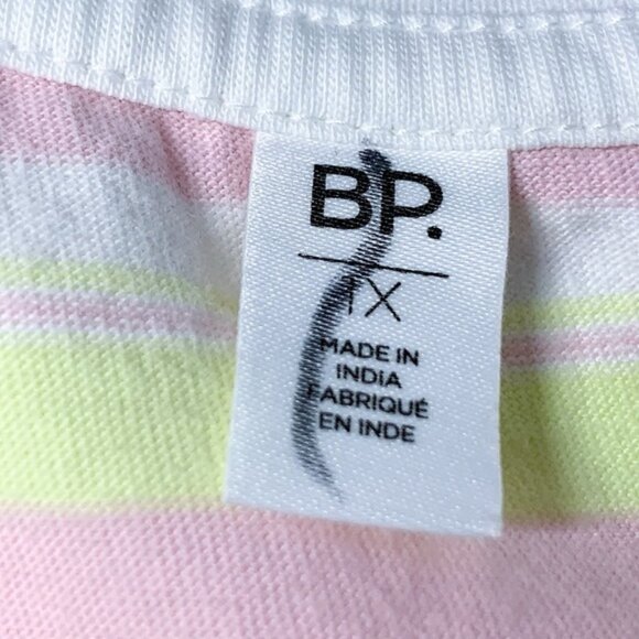 BP.  Babydoll Organic Cotton Dress in Pink- Mia Stripe - Picture 8 of 11